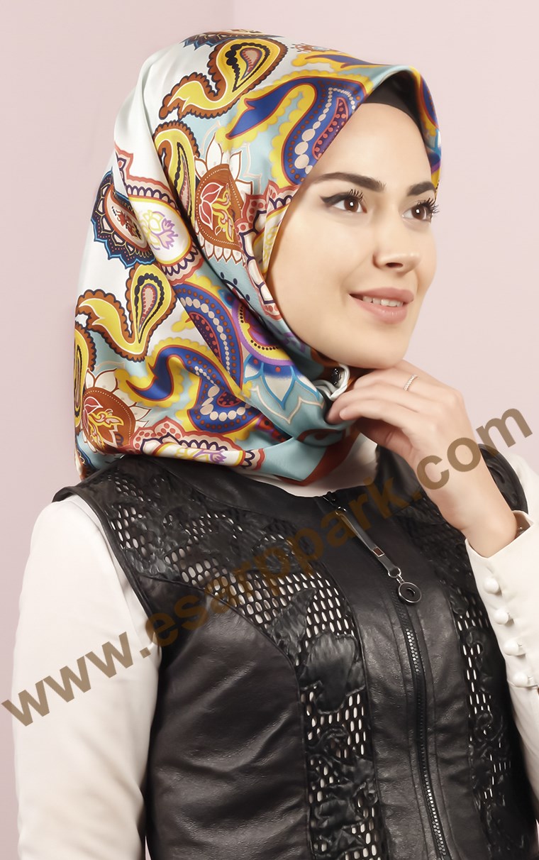 İndirimli İthal İpek Eşarp 1305-6