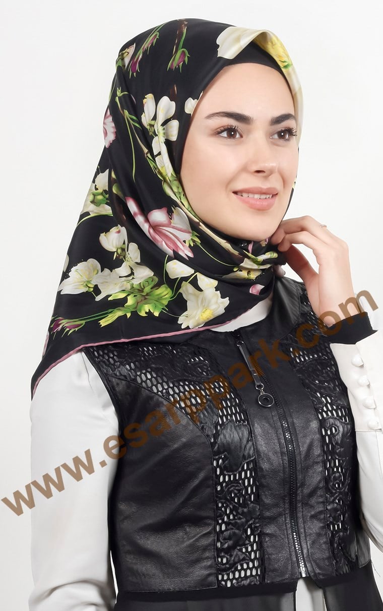 İndirimli İthal İpek Eşarp 1559-7