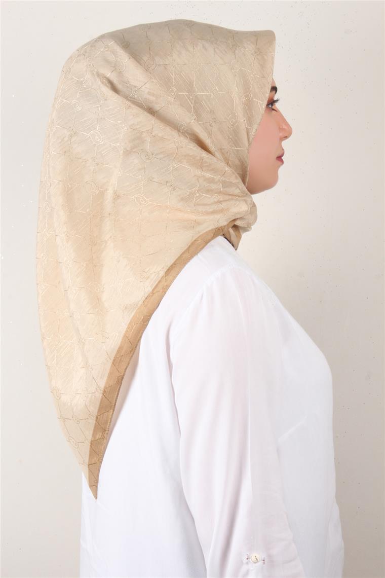İpeksi Monogram Eşarp 8086-22 Gold