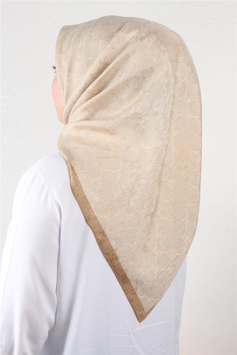 İpeksi Monogram Eşarp 8086-22 Gold