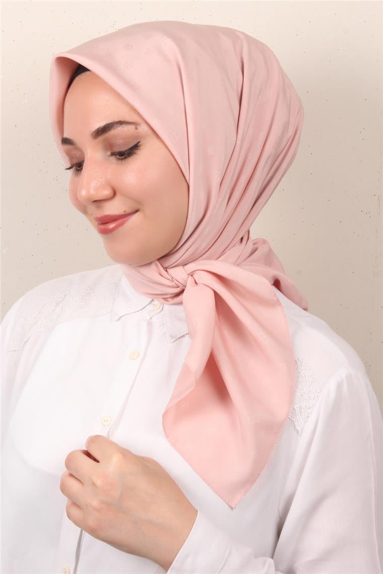 Jakarlı Icon Eşarp 2757-11 Toz Pembe 