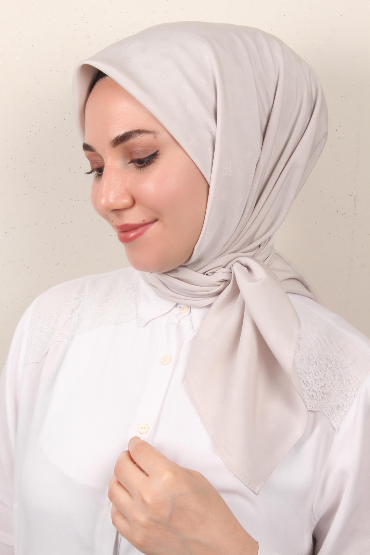 Jakarlı Icon Eşarp 2757-14 Taş