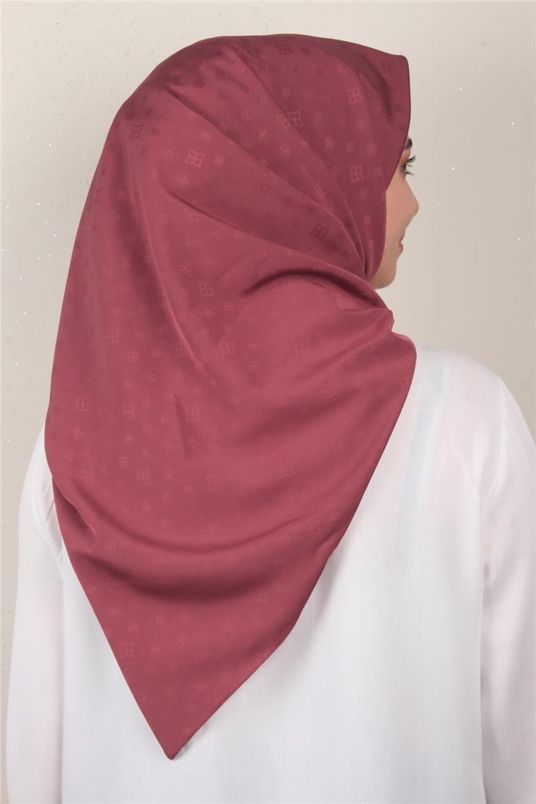 Jakarlı Icon Eşarp 2757-35 Bordo