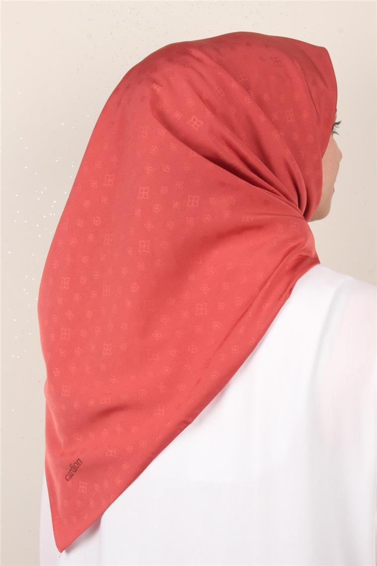 Jakarlı Icon Eşarp 2757-5 Kızıl Toprak