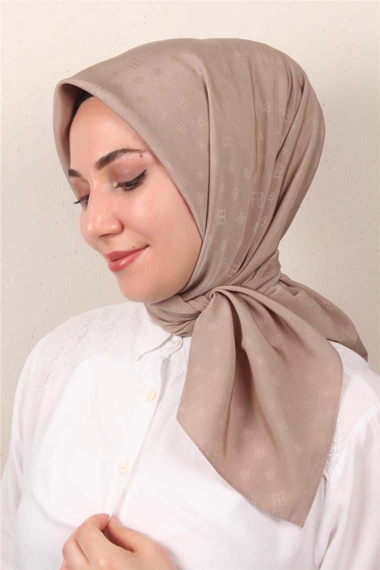 Jakarlı Icon Eşarp 2757-7 Koyu Taş 