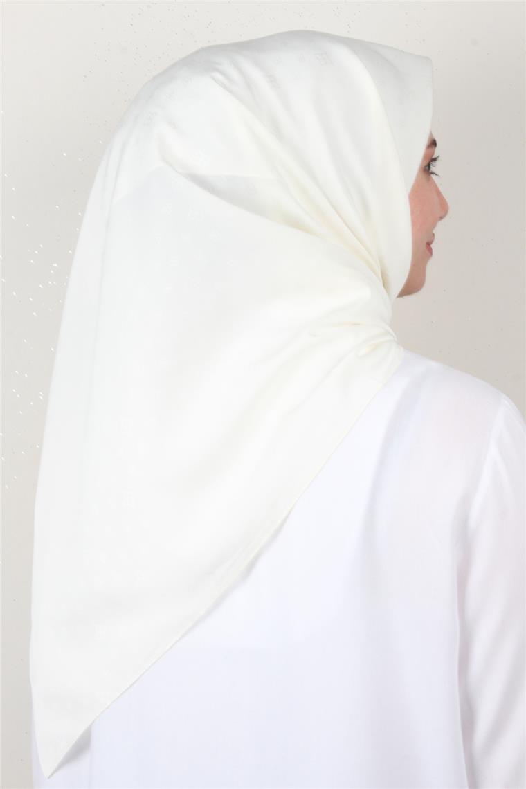 Jakarlı Icon Eşarp 2757-8 Ekru