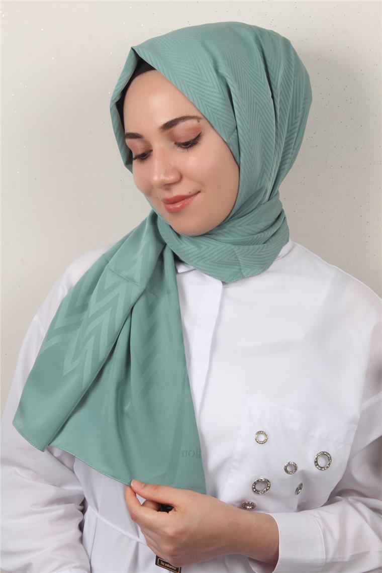 Jakarlı İcon Şal 3101-22 Mint Yeşili