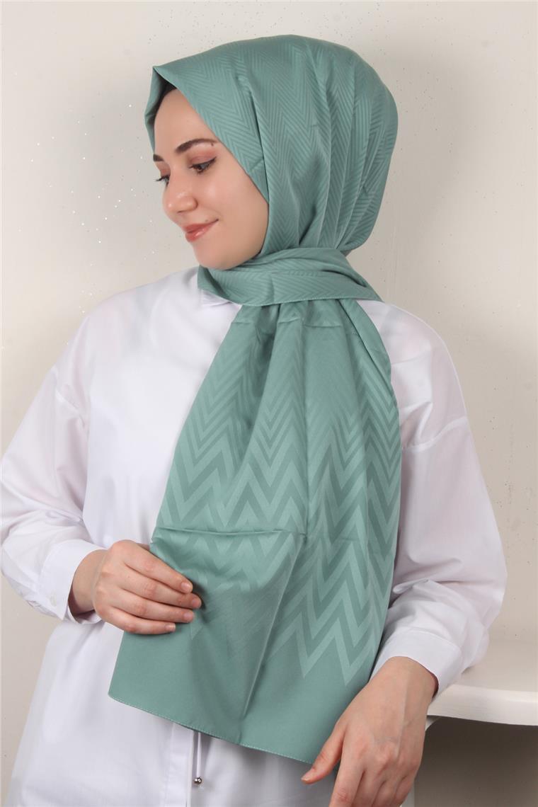 Jakarlı İcon Şal 3101-22 Mint Yeşili