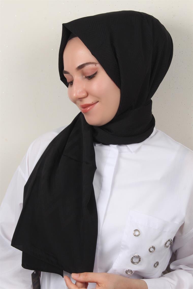 Jakarlı İcon Şal 3101-24 Siyah