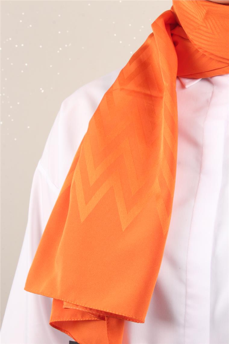 Jakarlı İcon Şal 3101-25 Turuncu