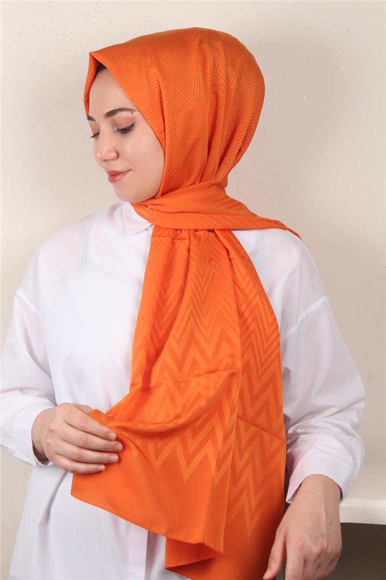 Jakarlı İcon Şal 3101-25 Turuncu