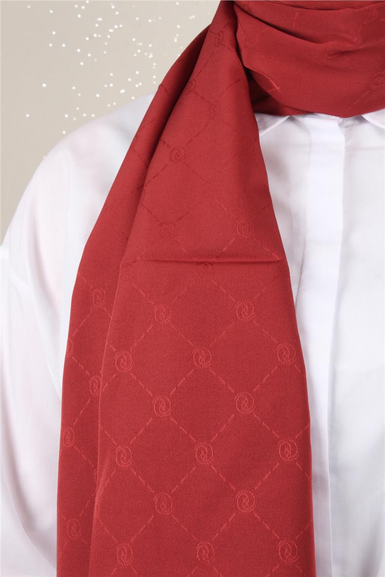 Jakarlı Icon Şal 3103-19 Bordo