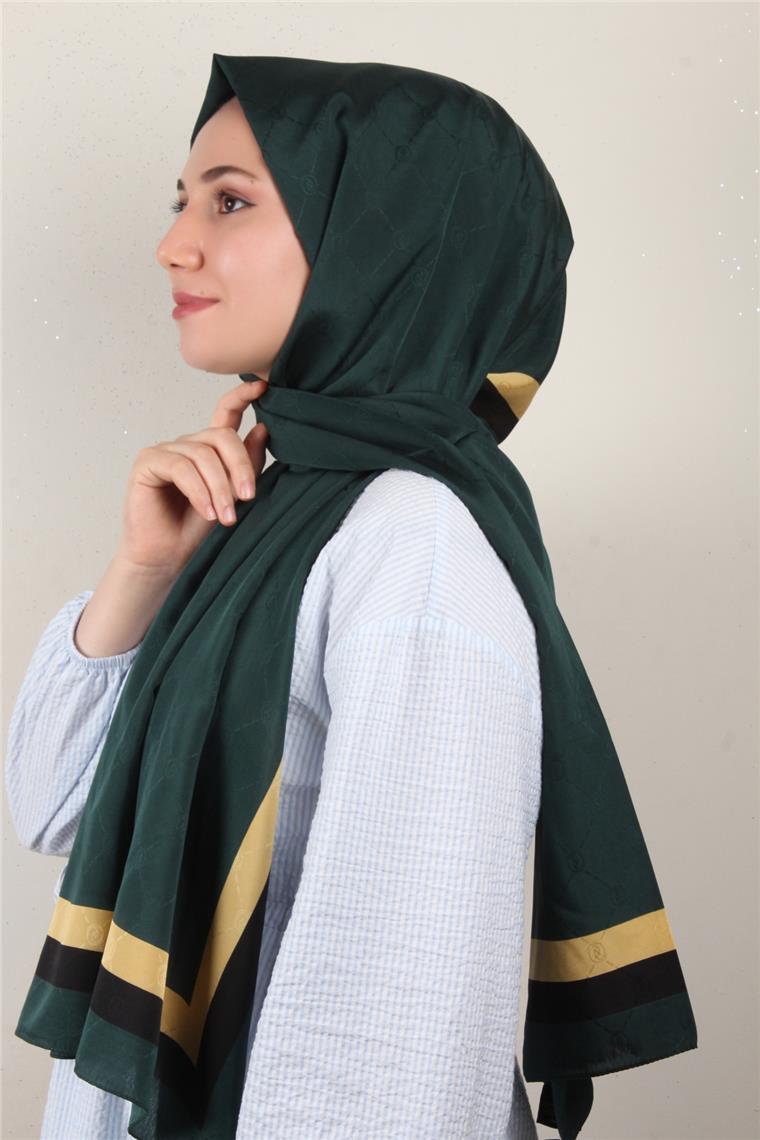 Jakarlı İcon Şal 3105-1 Zümrüt
