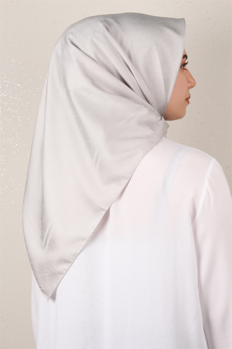 Jakarlı İpeksi Eşarp 3088-7 