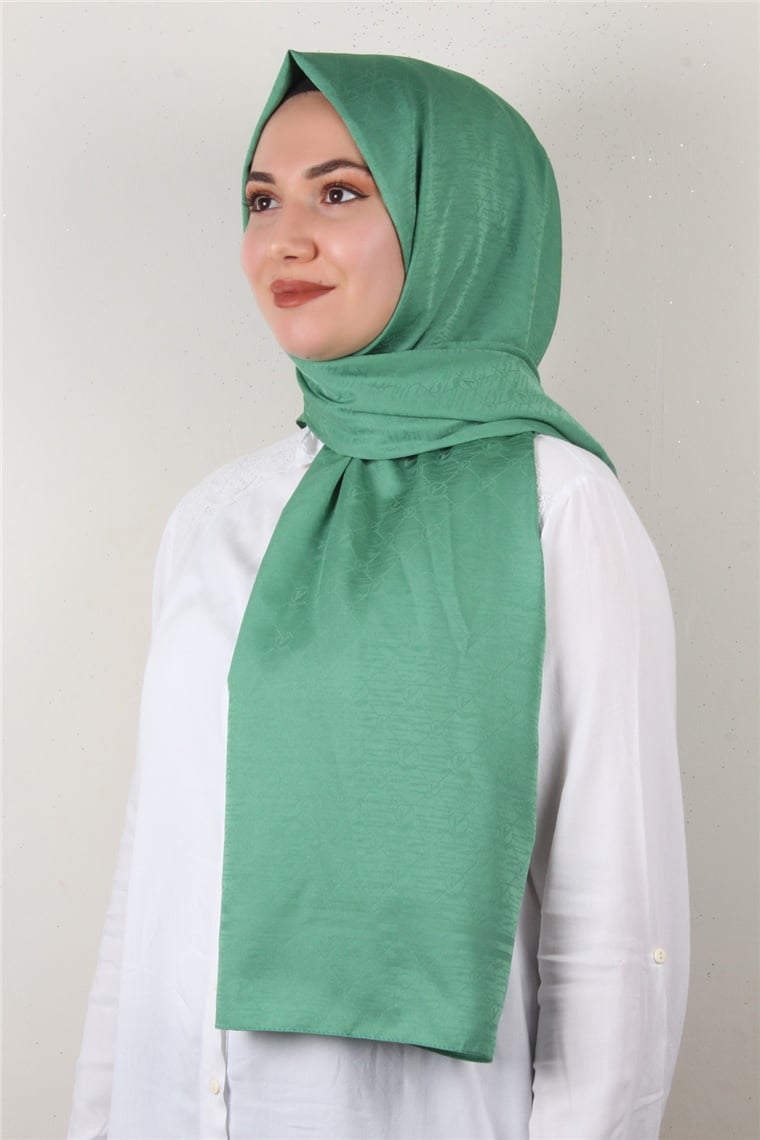 Jakarlı İpeksi Şal 8084-8 Benetton