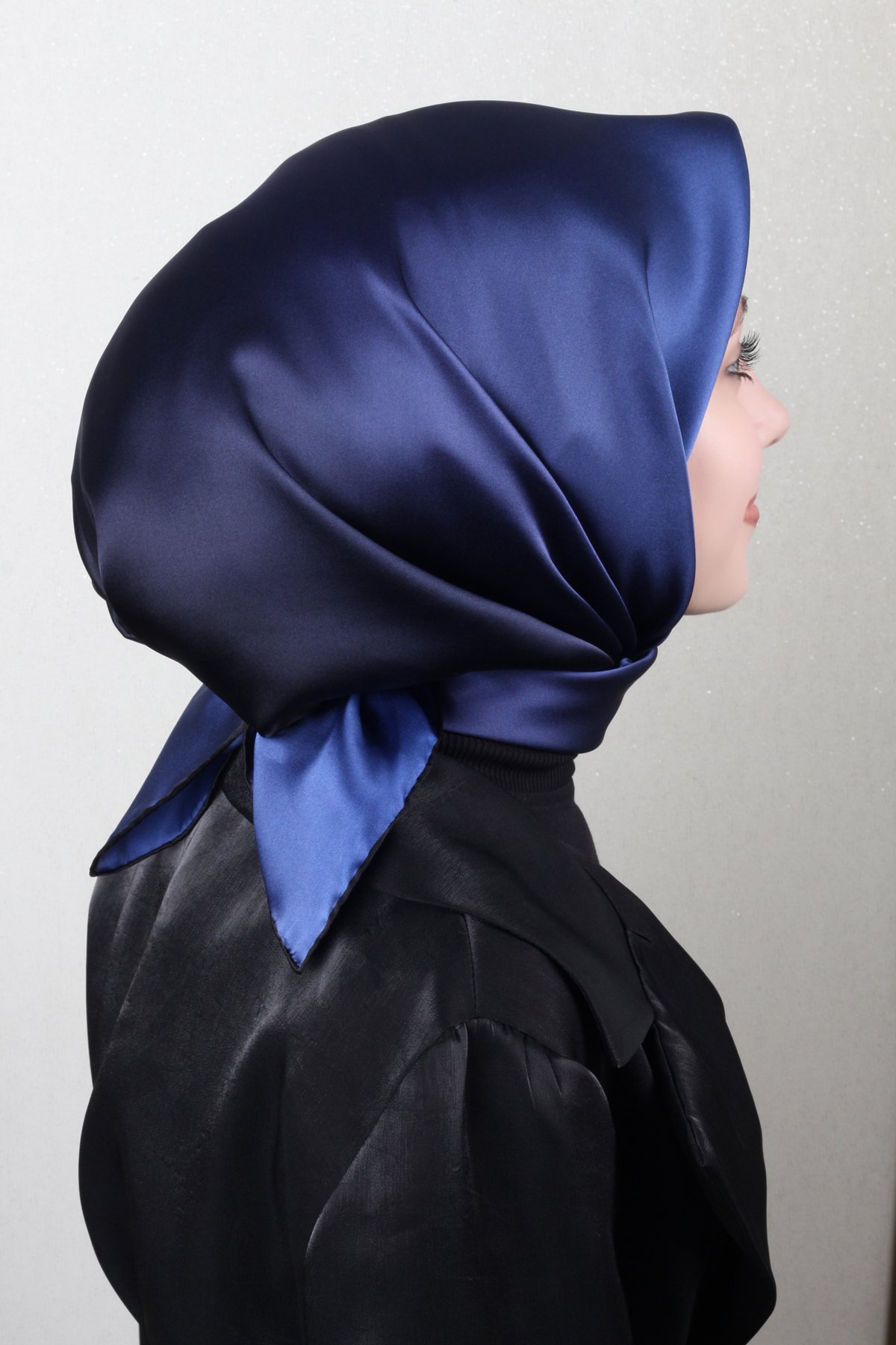 Joyas Degrade İpek Eşarp 4141-2 Gece Mavisi