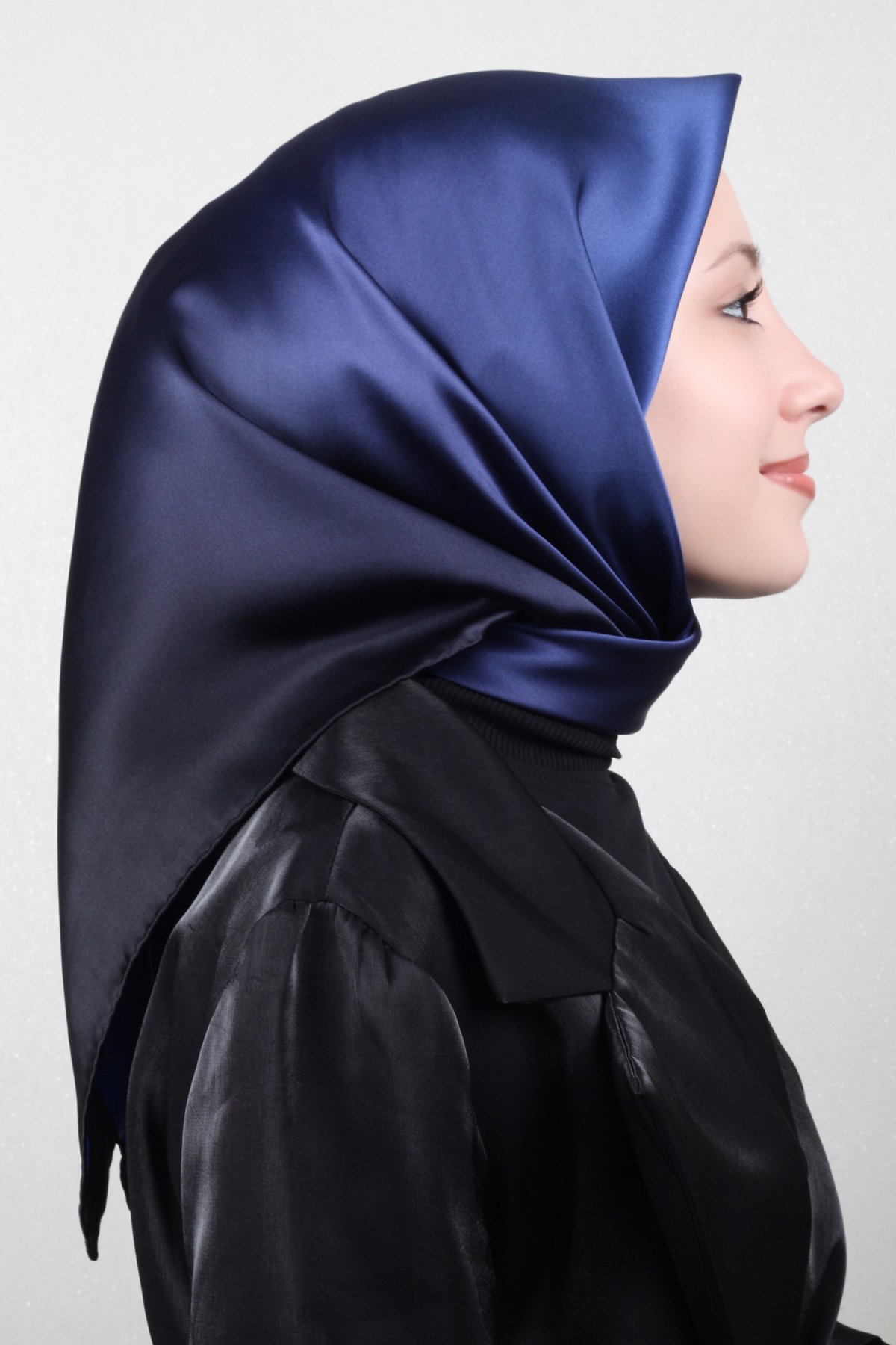 Joyas Degrade İpek Eşarp 4141-2 Gece Mavisi