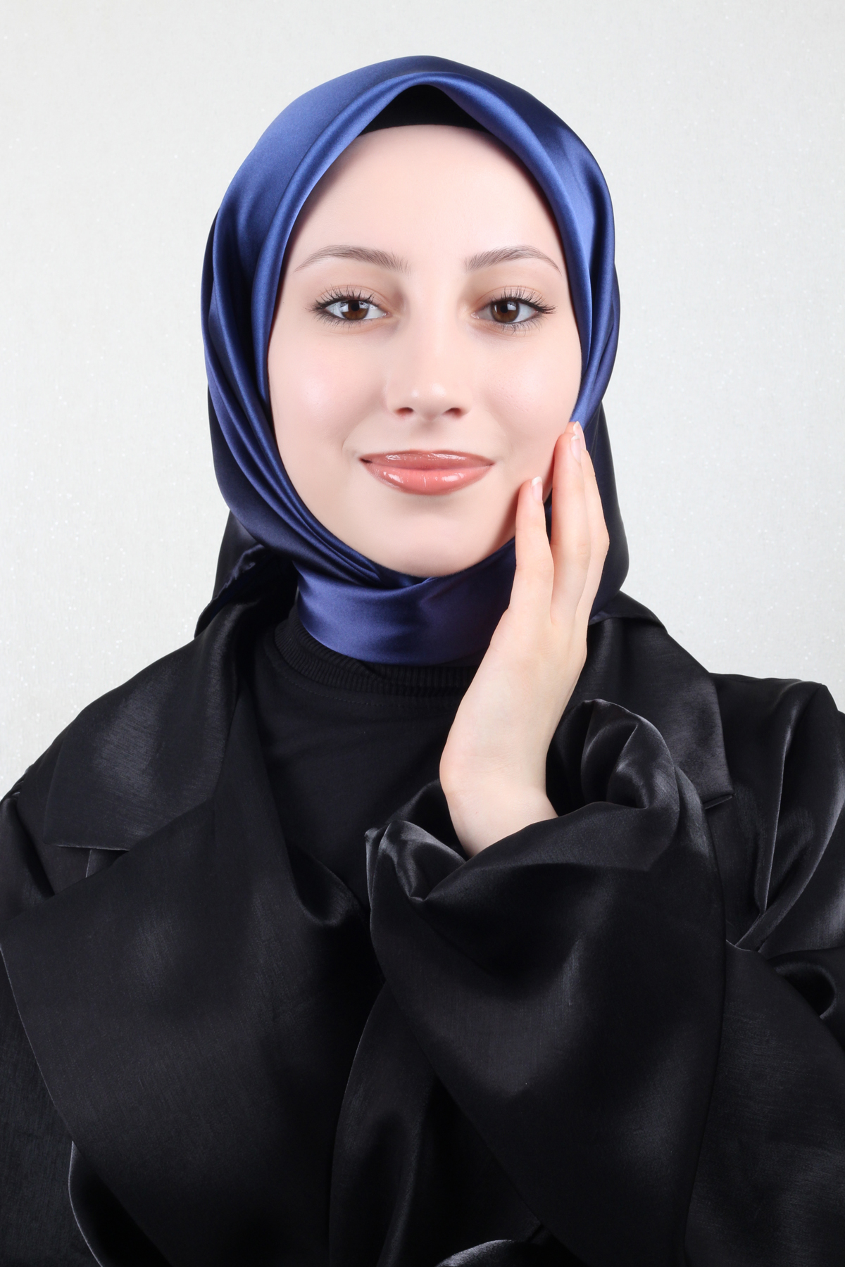 Joyas Degrade İpek Eşarp 4141-2 Gece Mavisi