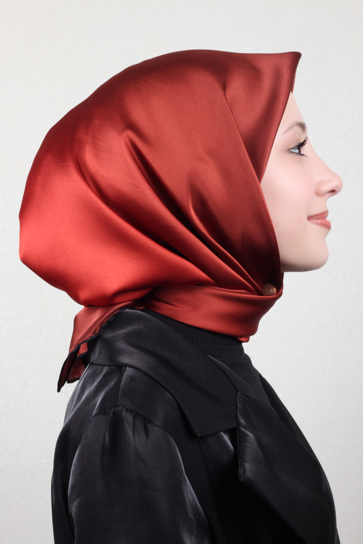 Joyas Degrade İpek Eşarp 4141-5 Kırmızı