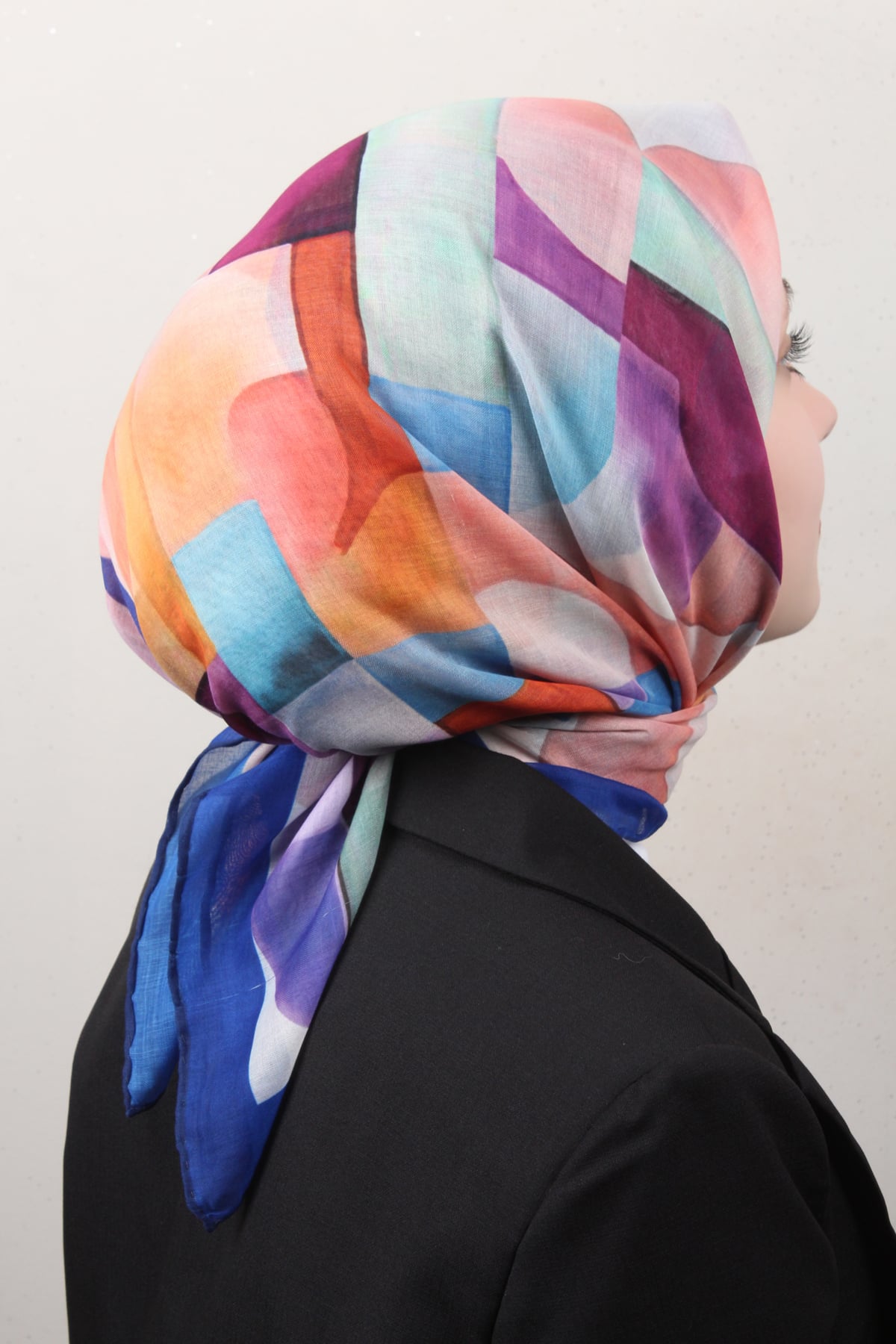 Lavina Fresh Eşarp 2793-7 Saks Mavisi