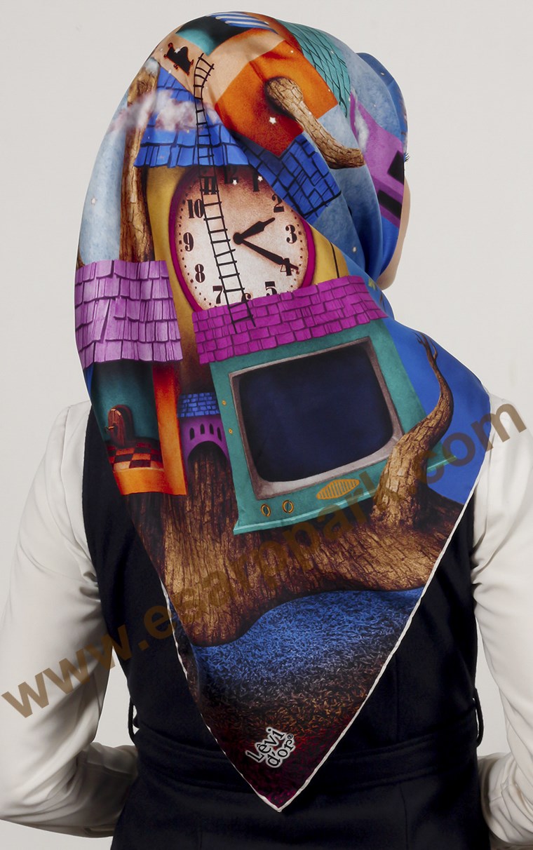 Levidor İndirimli İpek Eşarp 12654-2