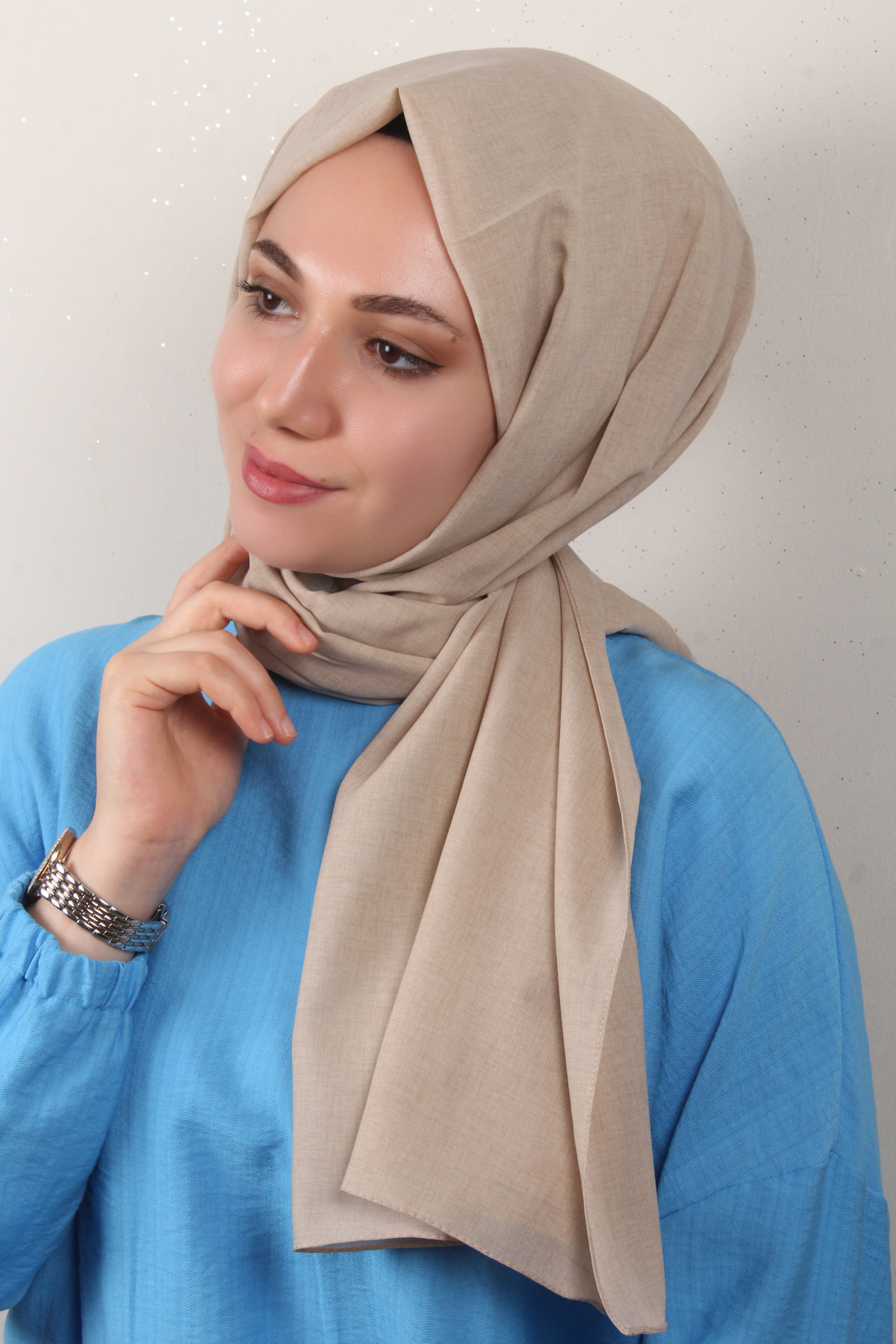 Lidya Şal 2769-14 Bej