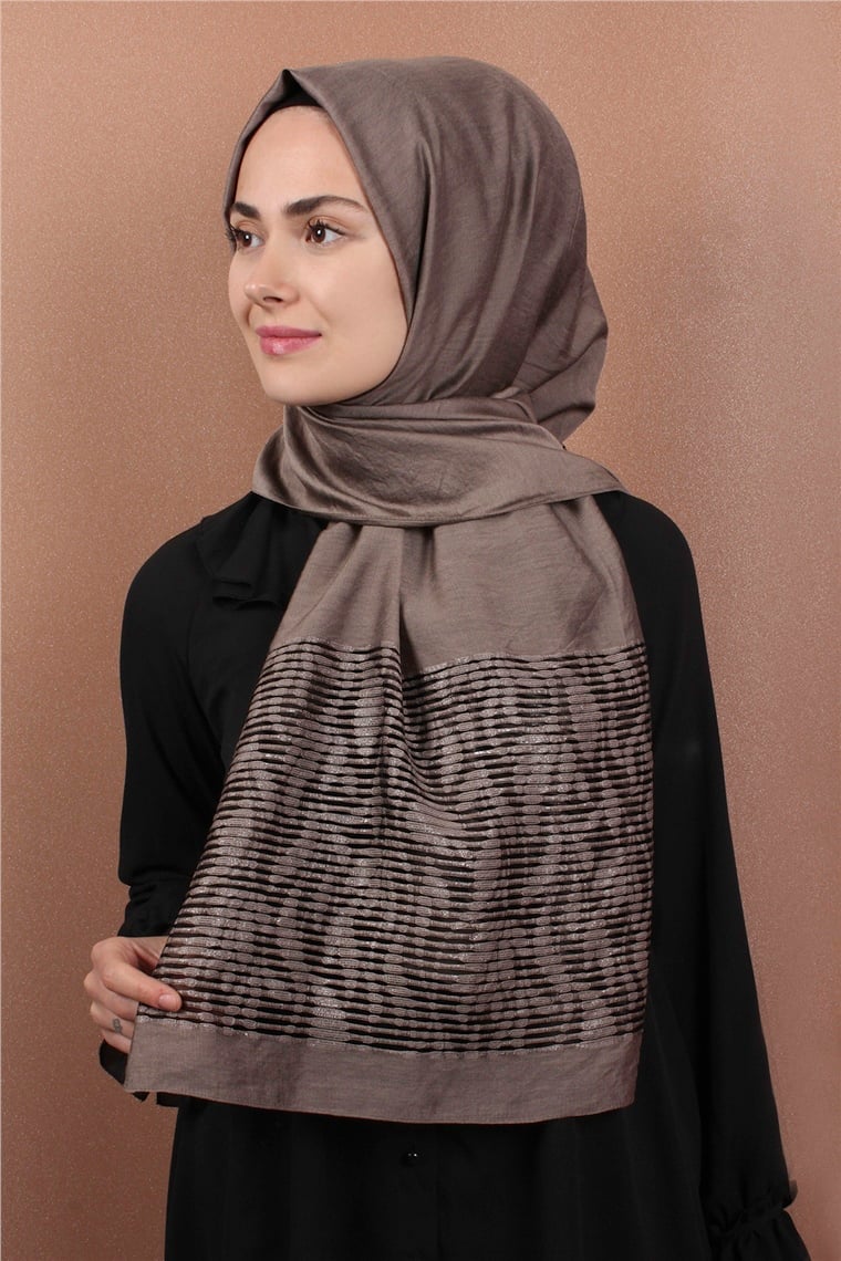 Liza Simli Şal 2629-6 Toprak