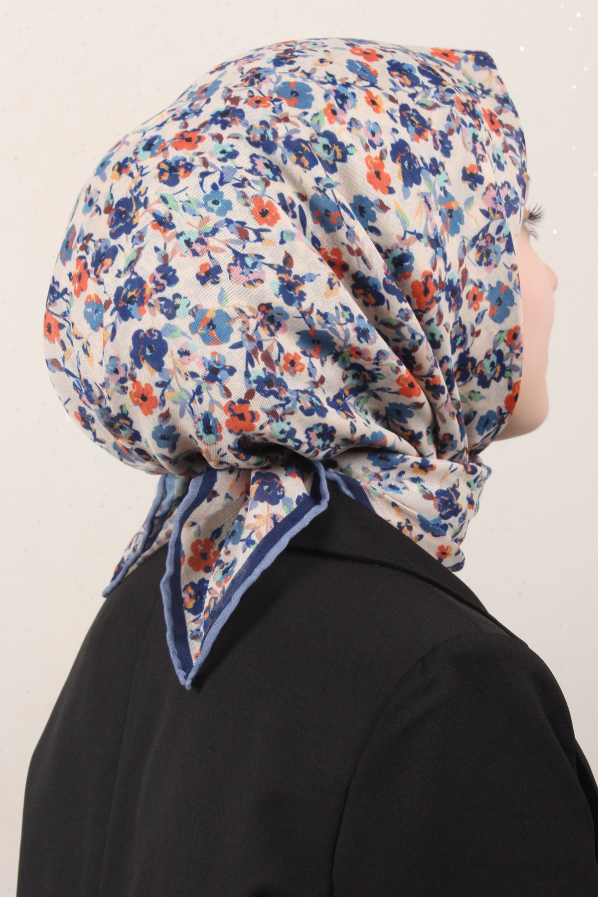 Locella Pamuklu Soft Eşarp 4161-11 İndigo