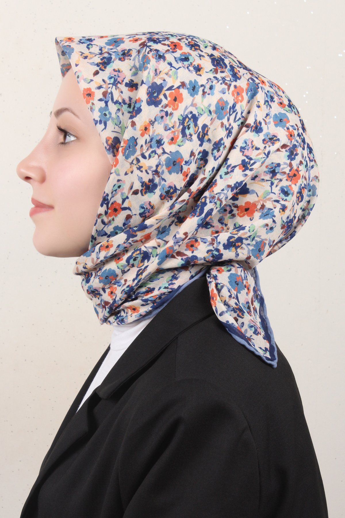 Locella Pamuklu Soft Eşarp 4161-11 İndigo