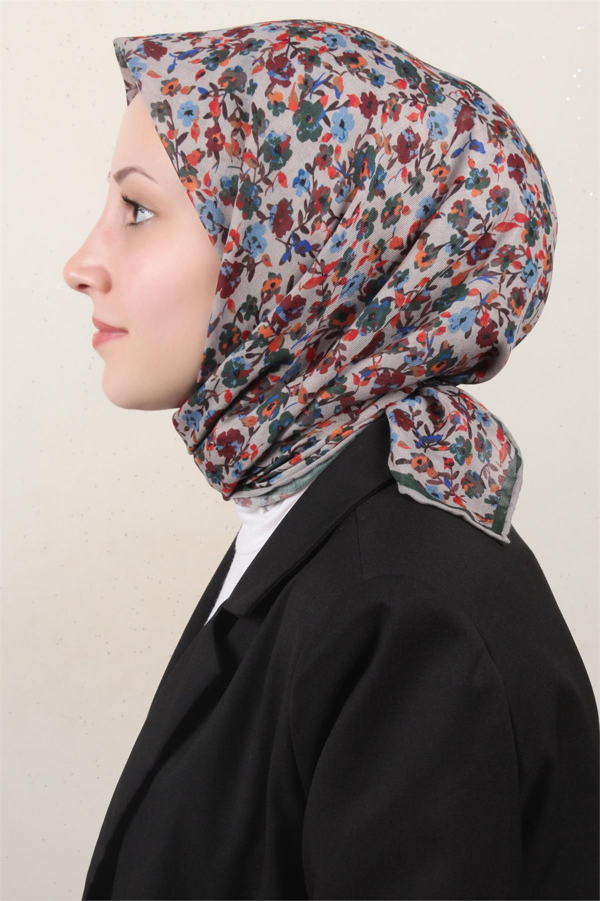 Locella Pamuklu Soft Eşarp 4161-2 Yeşil