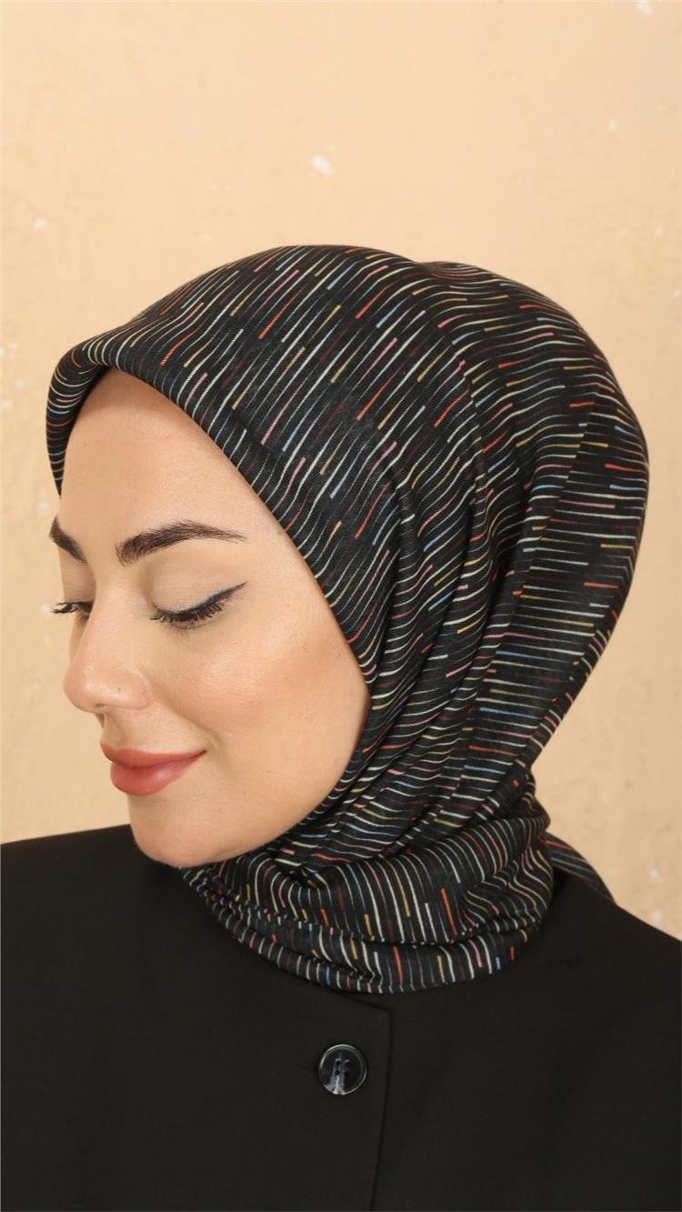 Locella Pamuklu Soft Eşarp 4528-10 Siyah 