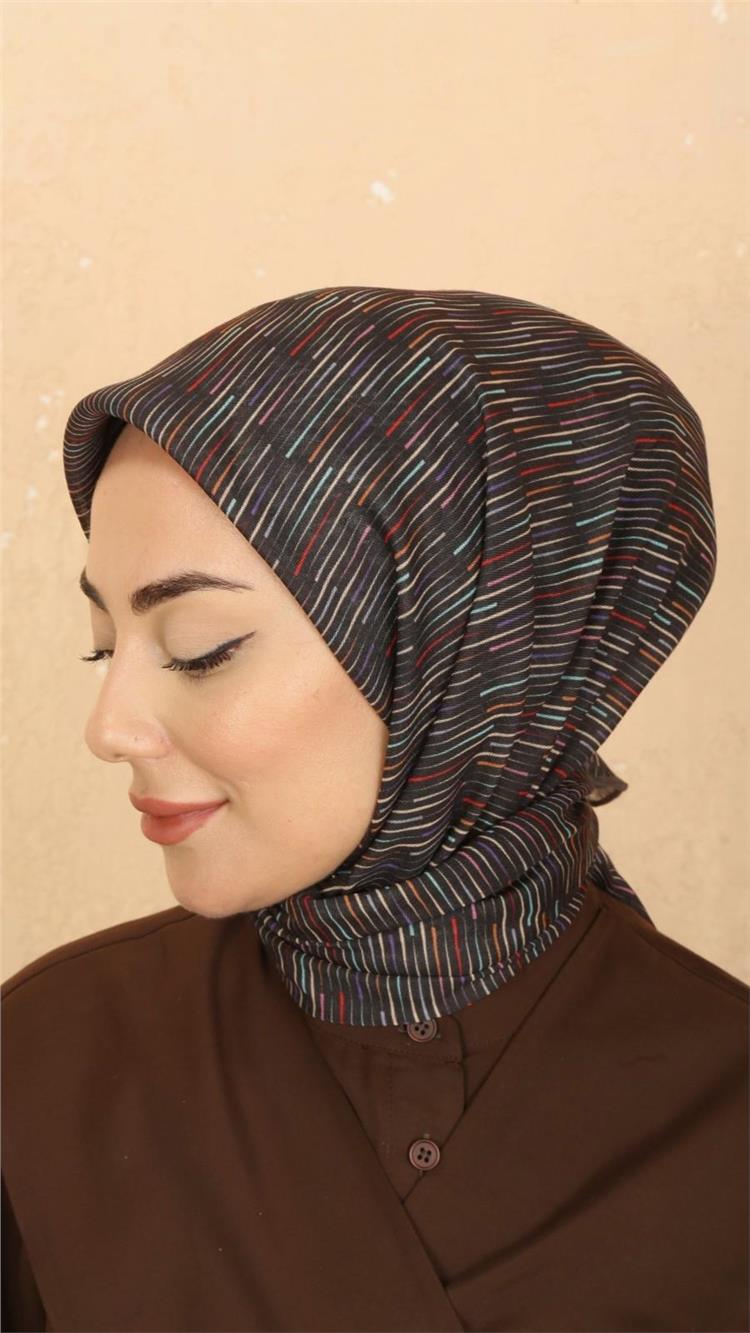 Locella Pamuklu Soft Eşarp 4528-3 Acı Kahve 