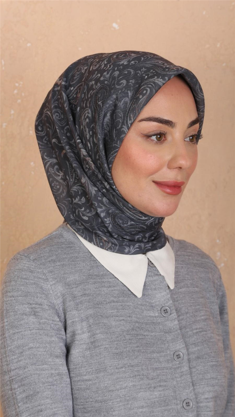 Locella Pamuklu Soft Eşarp 4536-6 Gri 