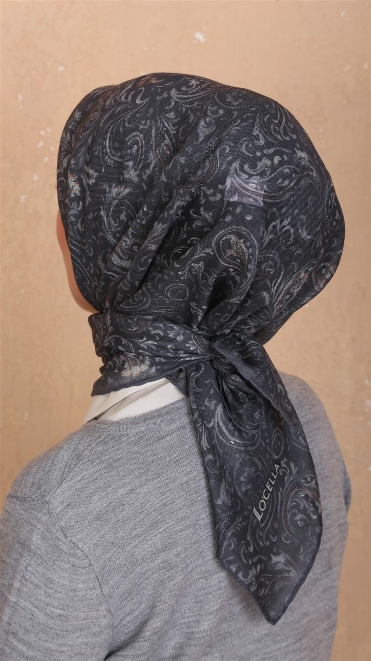 Locella Pamuklu Soft Eşarp 4536-6 Gri 