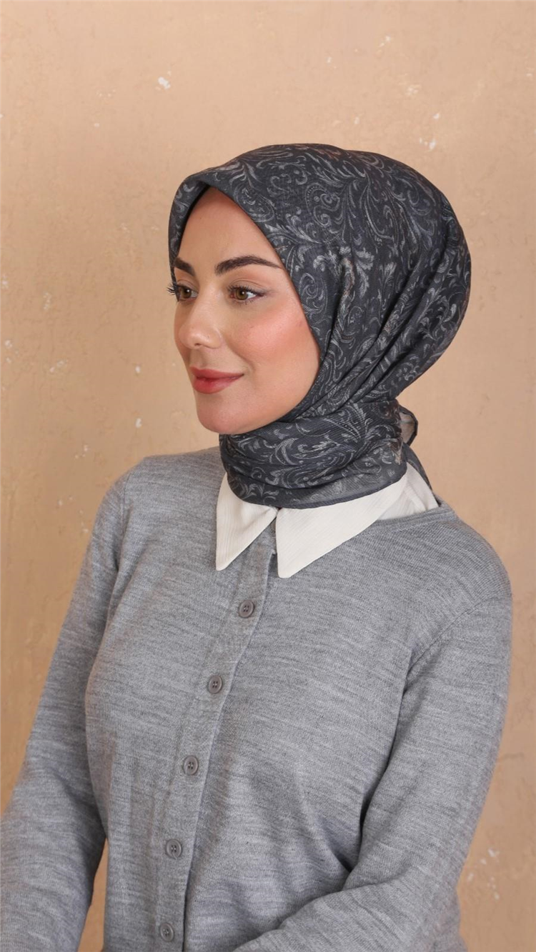 Locella Pamuklu Soft Eşarp 4536-6 Gri 