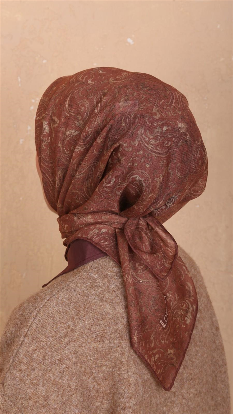 Locella Pamuklu Soft Eşarp 4536-8 Tarçın 