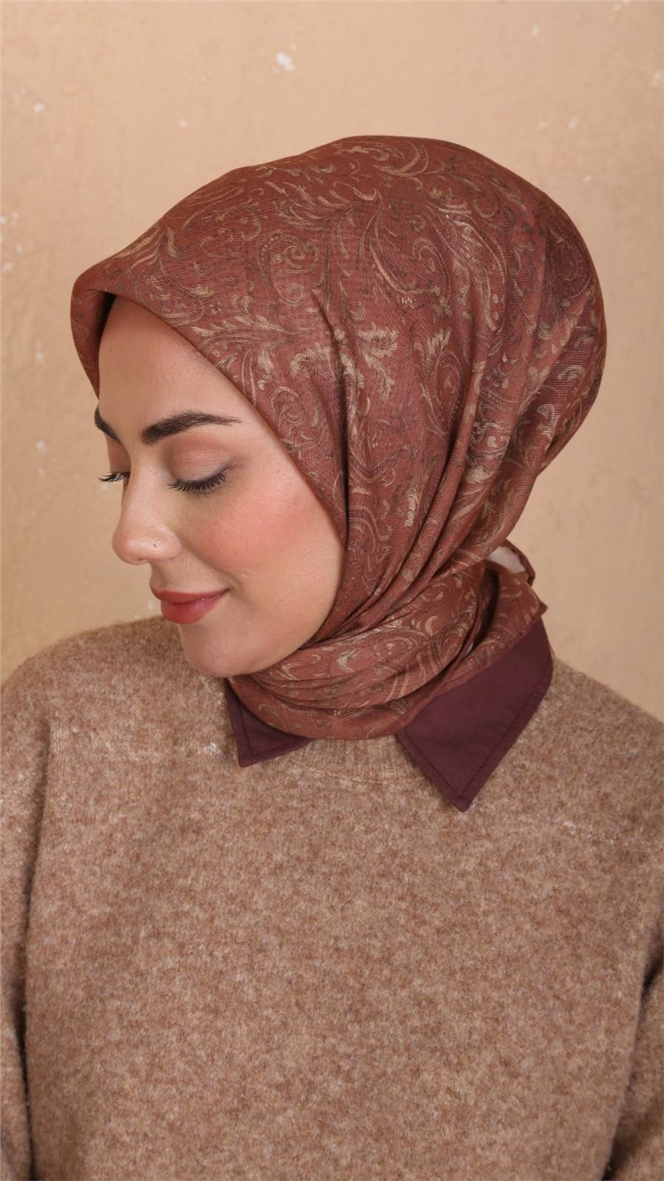 Locella Pamuklu Soft Eşarp 4536-8 Tarçın 