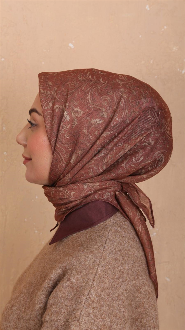 Locella Pamuklu Soft Eşarp 4536-8 Tarçın 