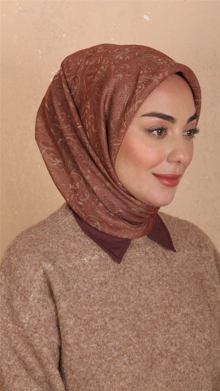 Locella Pamuklu Soft Eşarp 4536-8 Tarçın 