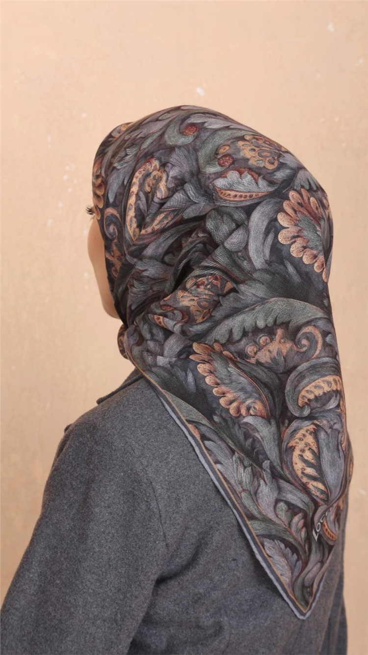 Locella Pamuklu Soft Eşarp 4537-1 Gri 