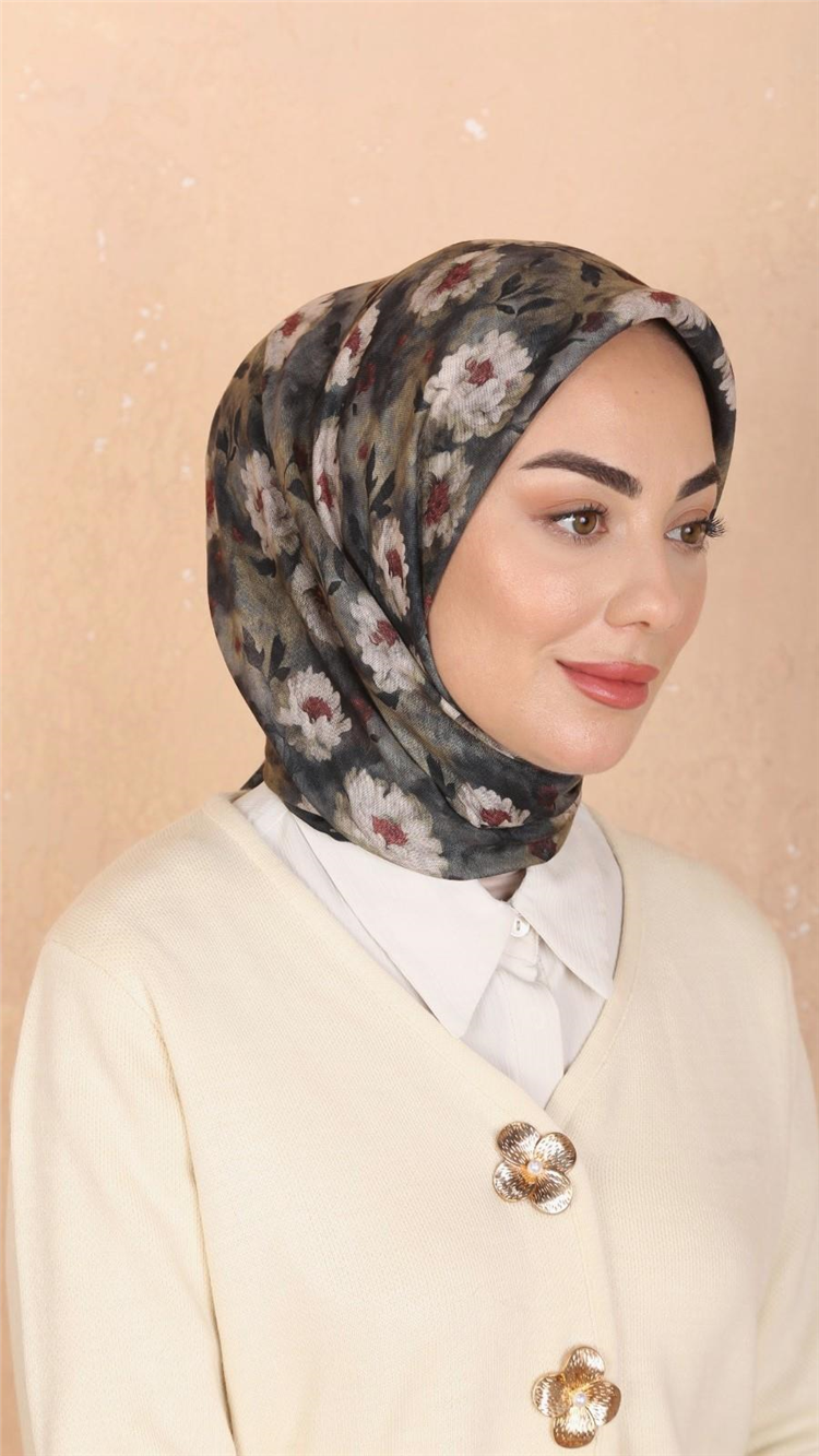 Locella Pamuklu Soft Eşarp 4545-3 Yeşil 