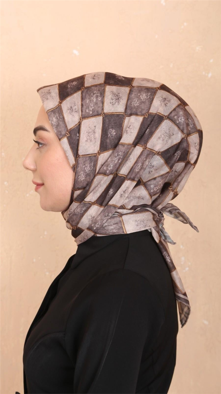 Locella Pamuklu Soft Eşarp 4546-10 Sütlü Kahve 