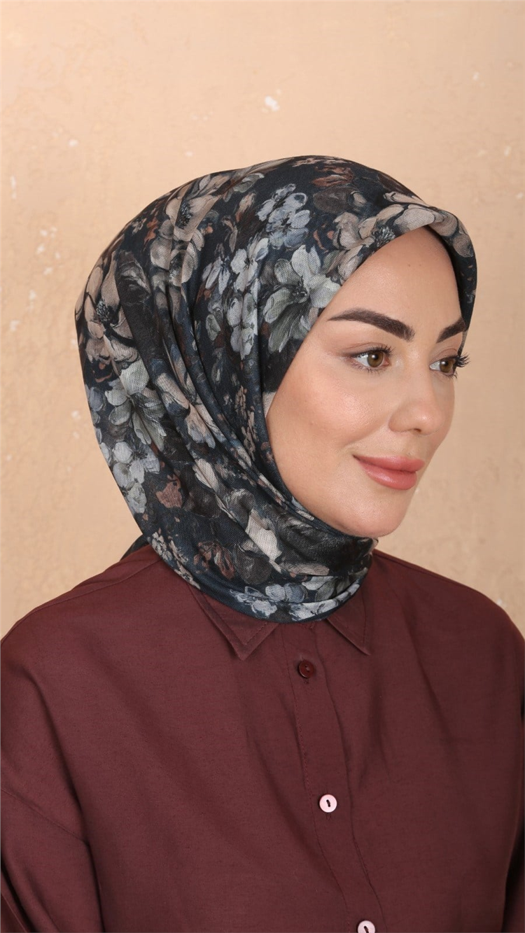Locella Pamuklu Soft Eşarp 4549-4 Koyu Petrol 