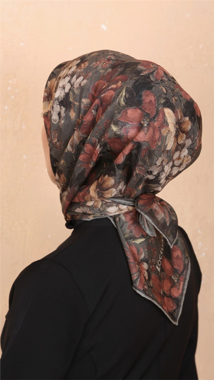Locella Pamuklu Soft Eşarp 4549-6 Haki