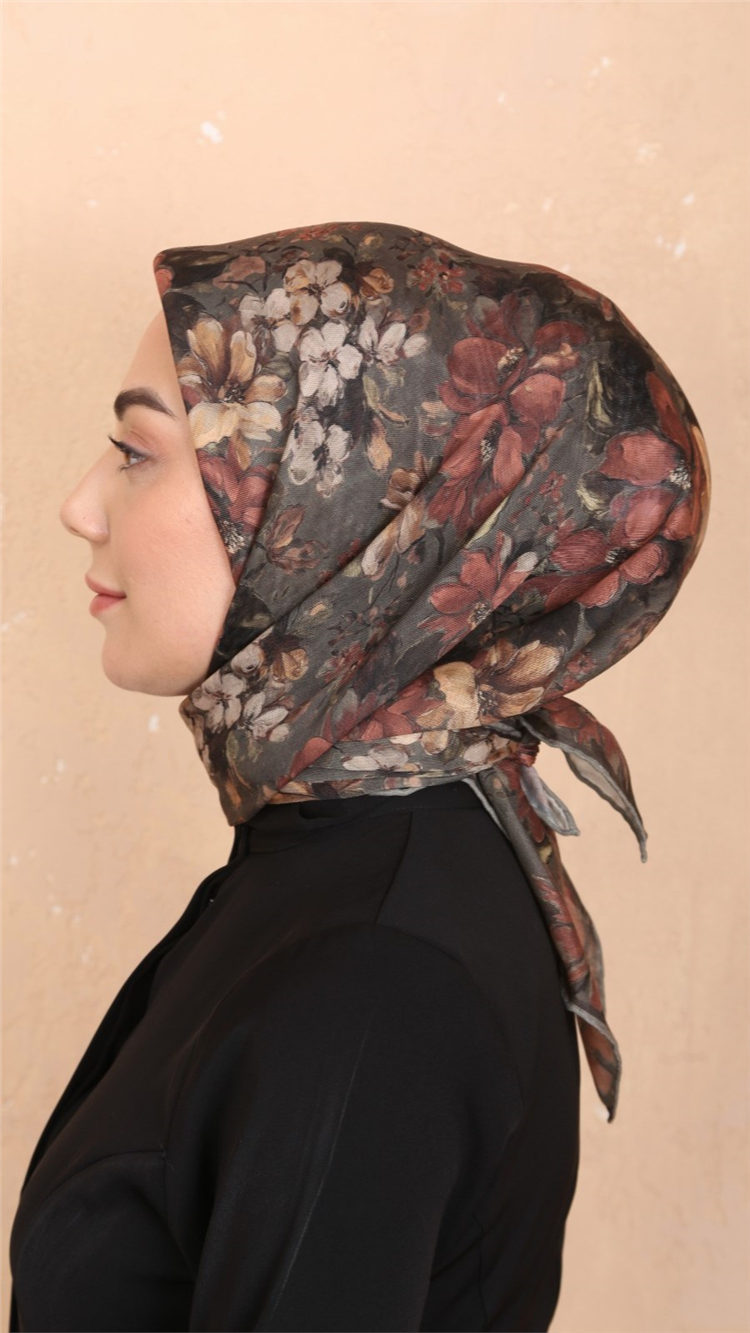 Locella Pamuklu Soft Eşarp 4549-6 Haki