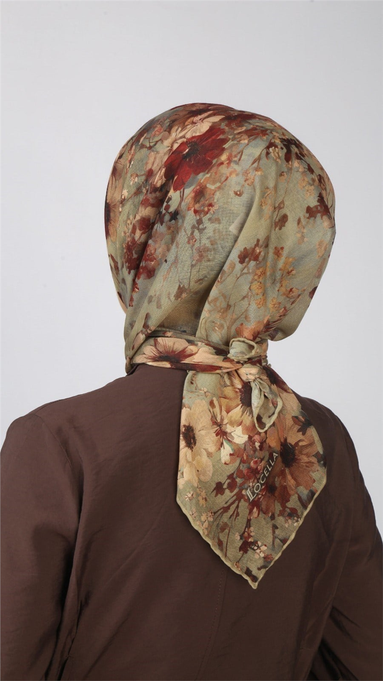 Locella Pamuklu Soft Eşarp 4554-8 Açık Vizon 