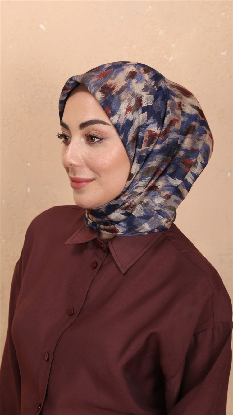 Locella Pamuklu Soft Eşarp 4564-12 Lacivert 