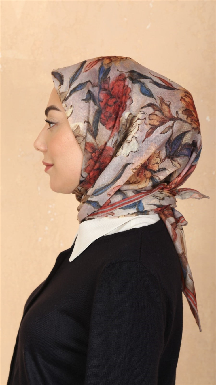 Locella Pamuklu Soft Eşarp 4566-4 Nar Çiçeği 