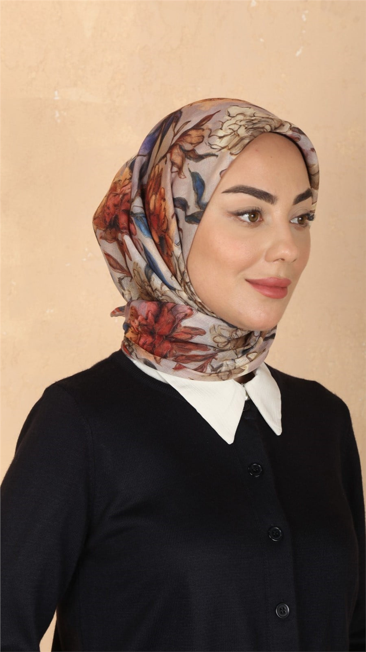 Locella Pamuklu Soft Eşarp 4566-4 Nar Çiçeği 