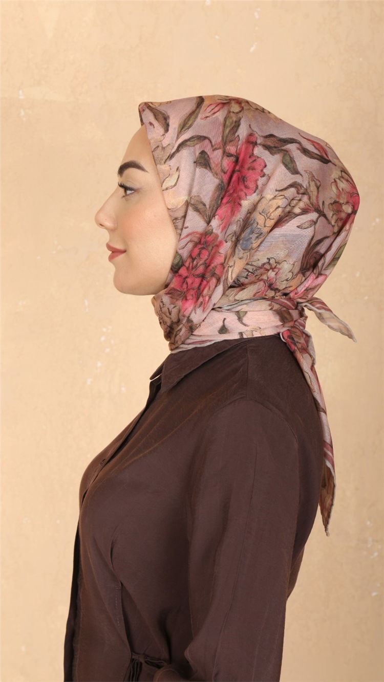 Locella Pamuklu Soft Eşarp 4566-5 Pembe 